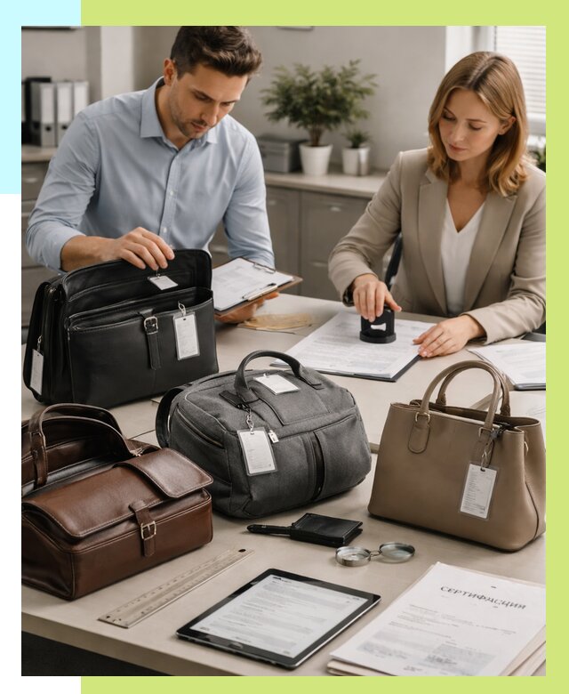 Сертификация сумок в Гукове от 7700 руб. | Алешин-Гкв