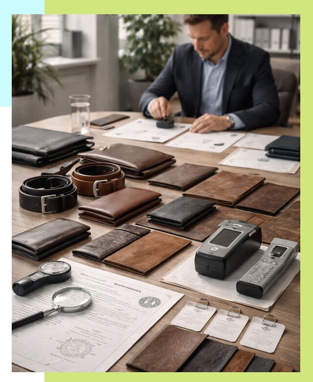 Сертификация кожаных изделий в Гукове от 12319 р. | Алешин-Гкв