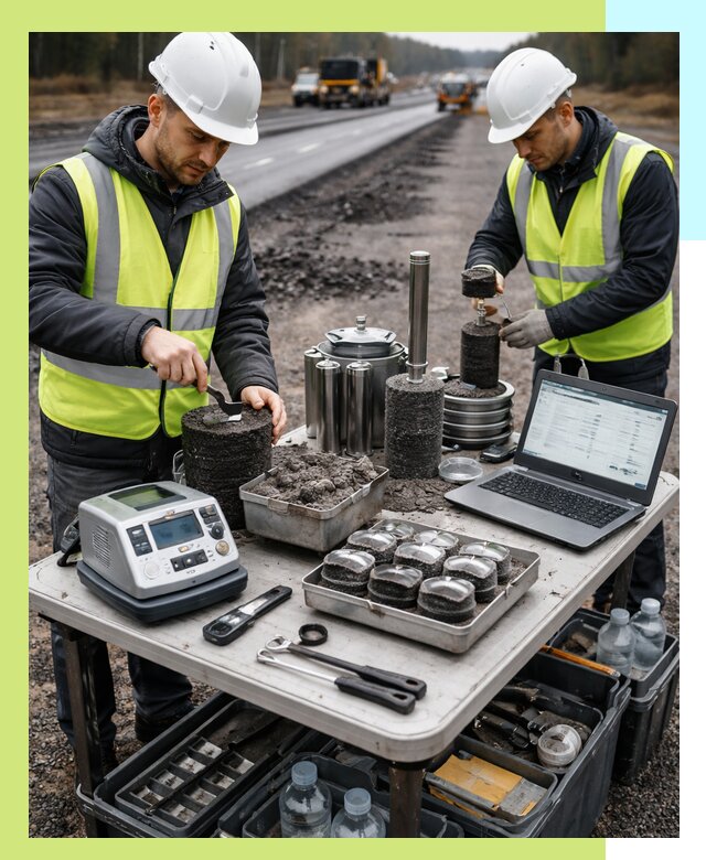 Сертификация асфальта: испытания и подтверждение в Гукове