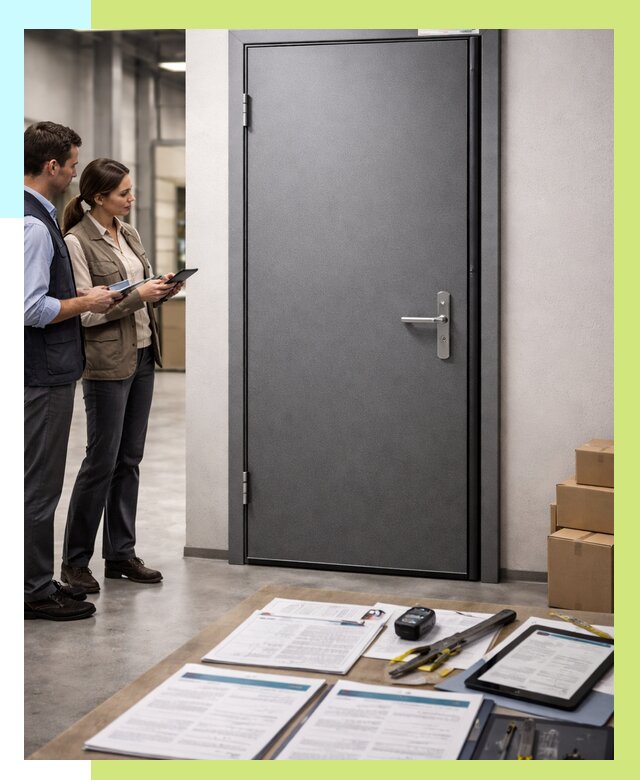 Сертификация противопожарных дверей в Гукове от 9239 р. | Алешин-Гкв