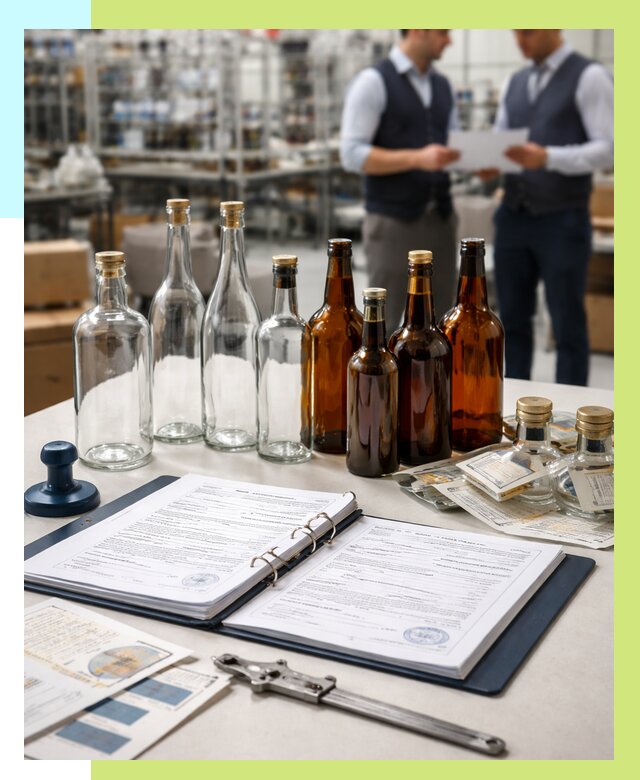 Сертификация стеклянных бутылок в Гукове от 25665 р. | Алешин-Гкв