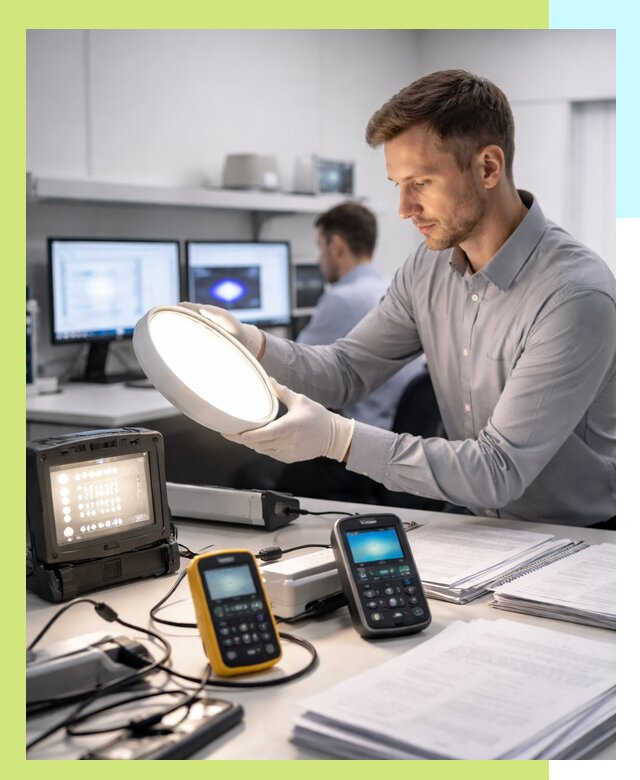 Сертификация светильников в Гукове: испытания и оформление