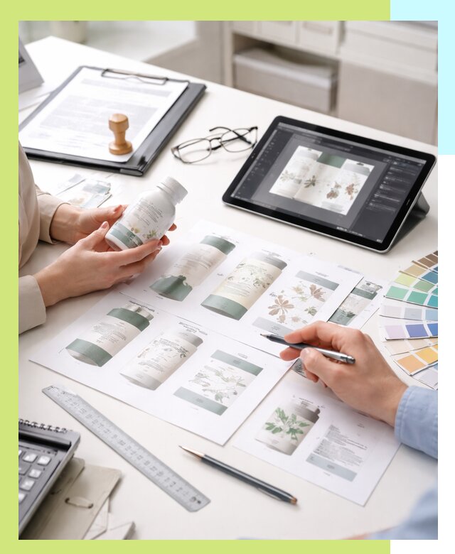 Профессиональная разработка дизайна и текста этикетки продукции в Гукове