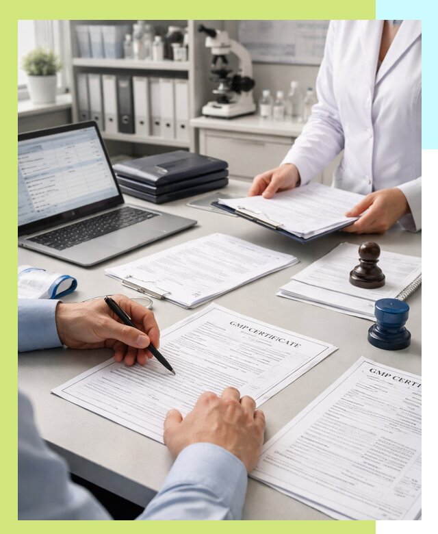 Оформление сертификата GMP в Гукове для фармпроизводства