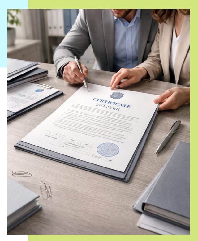 Сертификат ISO 22301 в Гукове от 46197 р. | Алешин-Гкв срочно